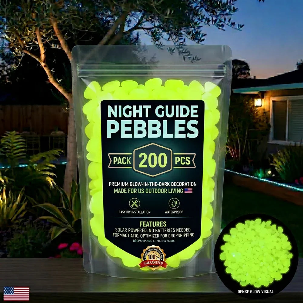 💥LAST DAY SALE 50%OFF💥🌈Colorful Glow-in-the-Dark Garden Stones