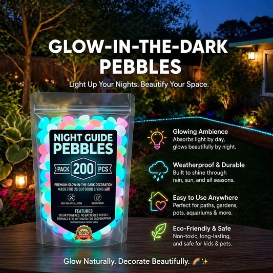 💥LAST DAY SALE 50%OFF💥🌈Colorful Glow-in-the-Dark Garden Stones