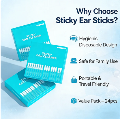 Last Day 70% OFF 👂 Sticky Ear Cleaning Sticks – Gentle, Visible Ear Care