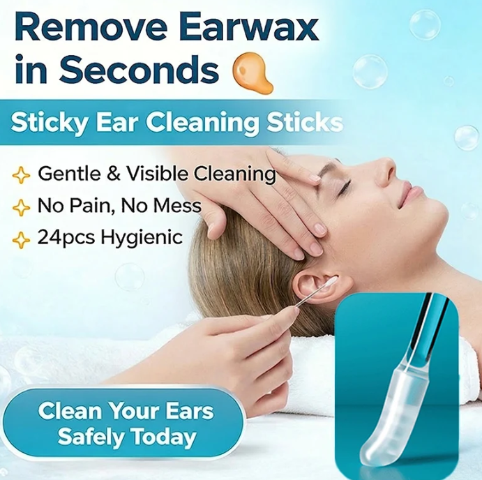 Last Day 70% OFF 👂 Sticky Ear Cleaning Sticks – Gentle, Visible Ear Care