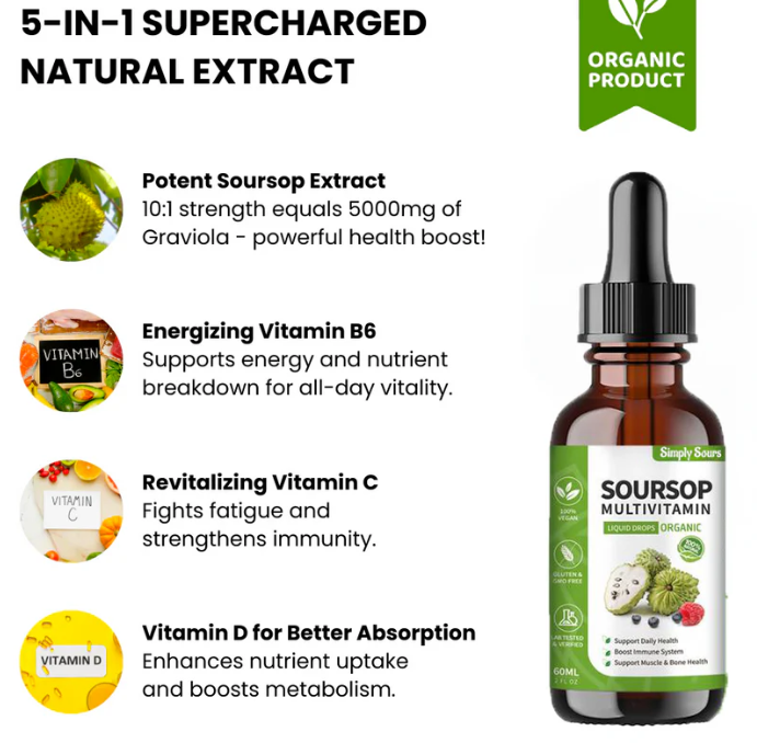 100% Pure Organic Soursop Extract