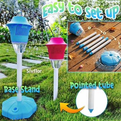 Sivflor® Glowing Streetlight Bubble Fountain Tower