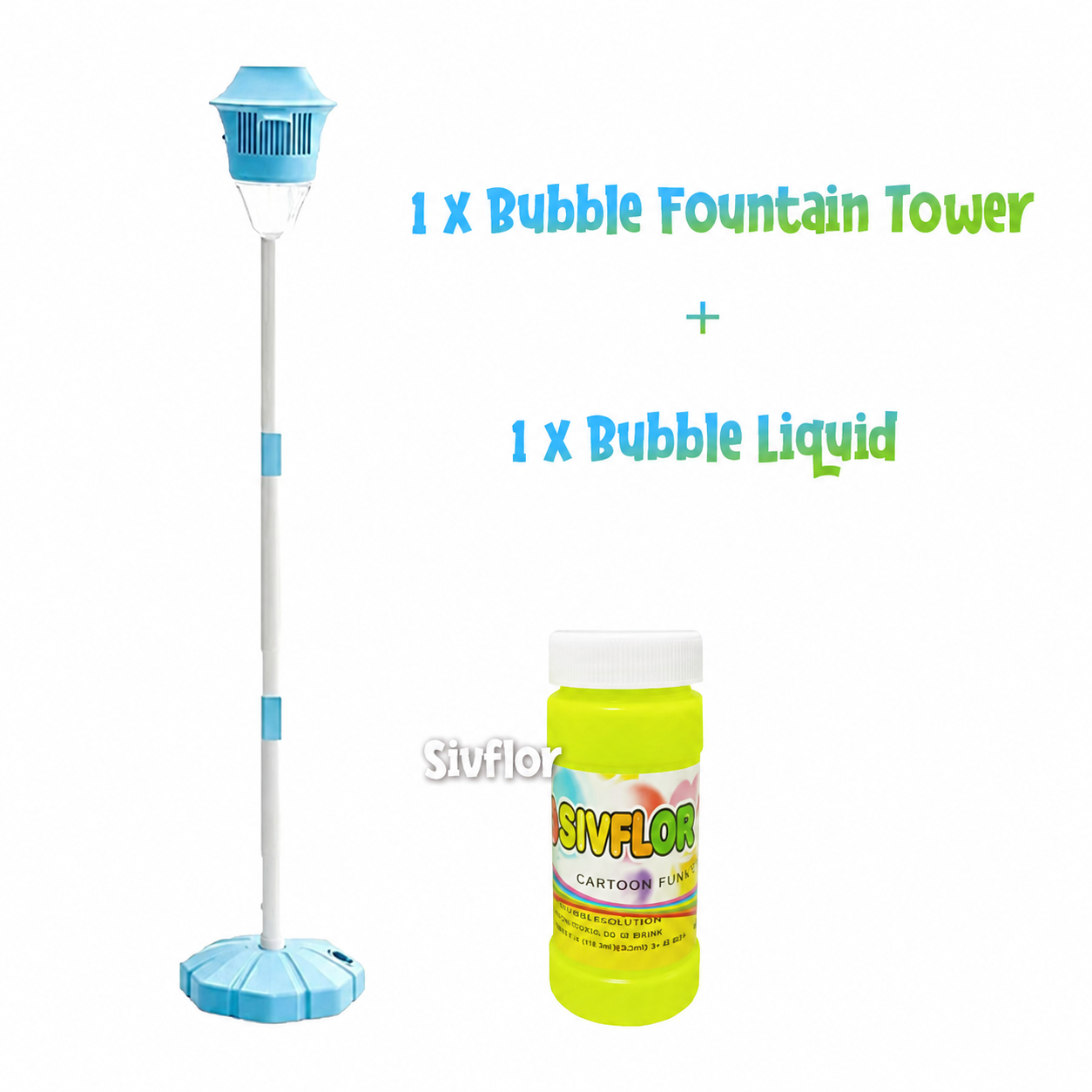 Sivflor® Glowing Streetlight Bubble Fountain Tower