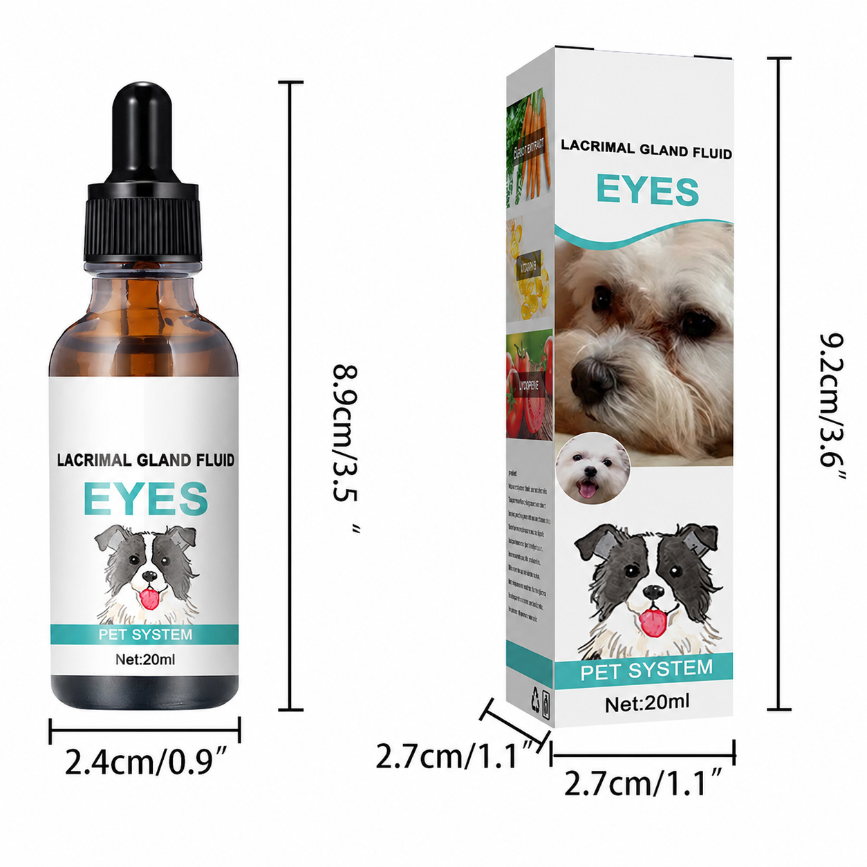 🐱🐶Pet Eye Cleaner & Drops – Gentle pH‑balanced formula, safe for dogs & cats. Soothes redness, removes tear stains & daily dirt. No peroxide! 🌿💧