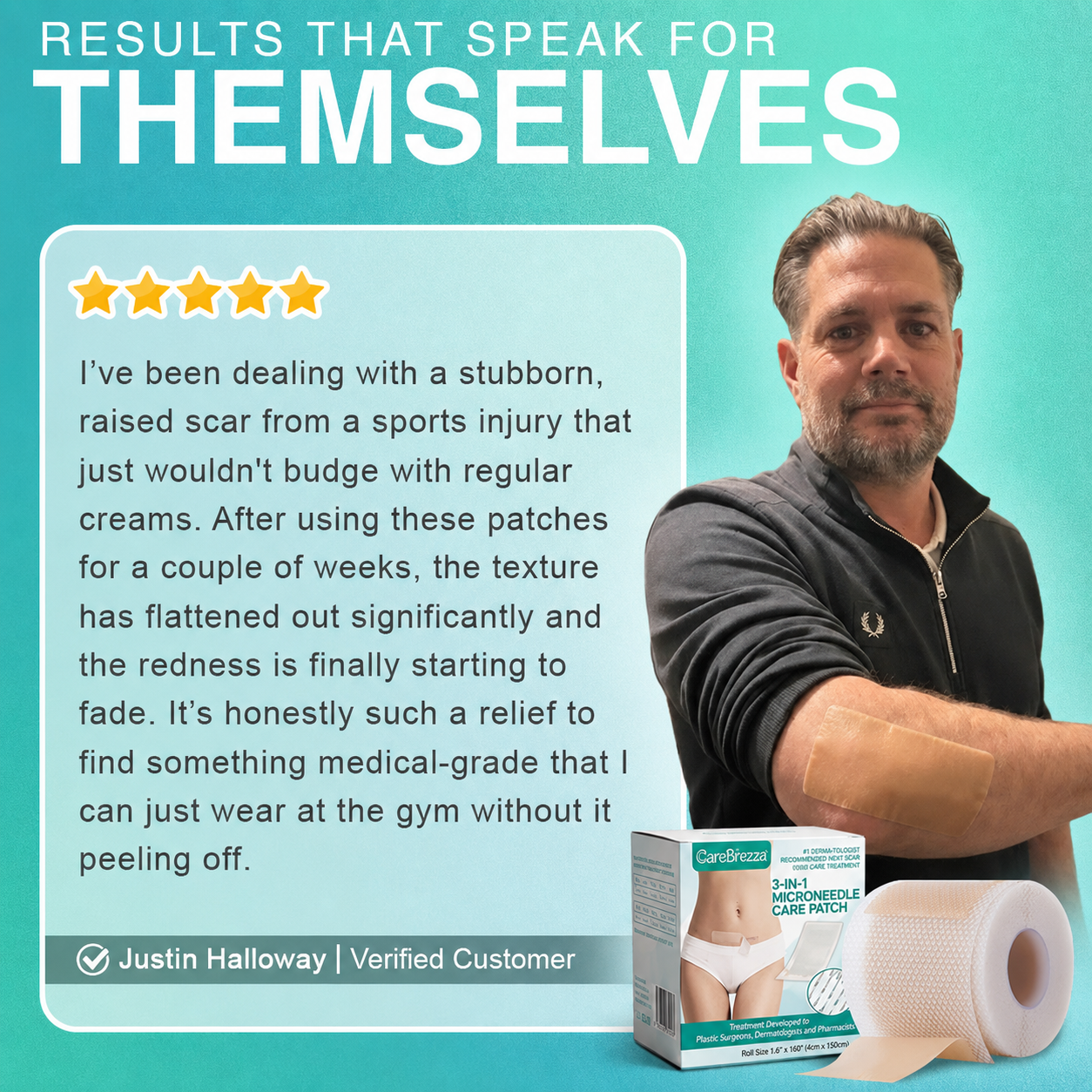 CareBrezza® 3-in-1 Scar Removal Microneedle Care Patch 💡