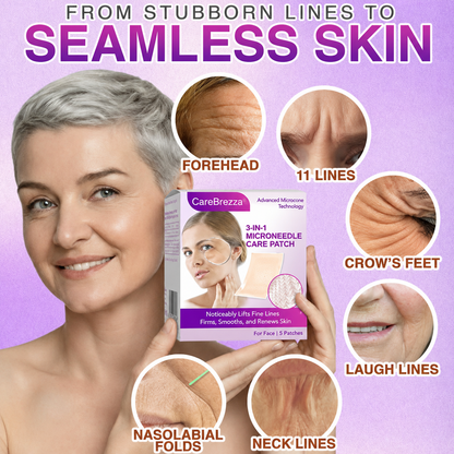 CareBreeza® 3-in-1 Microneedle Anti-Aging Patch