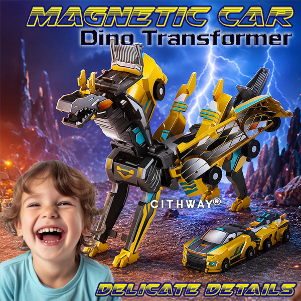 Cithway® Magnetic Dino Transformer Car