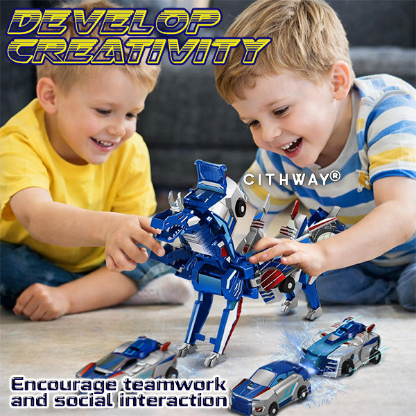 Cithway® Magnetic Dino Transformer Car