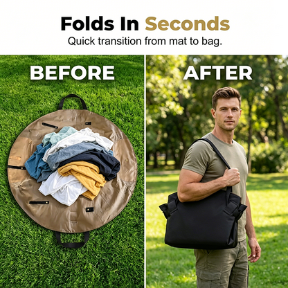🧺✨ 2-in-1 Convertible Picnic Mat Tote Bag – Portable Large-Capacity Travel Storage Handbag ✈️📦 | Now 60% Off 🔥