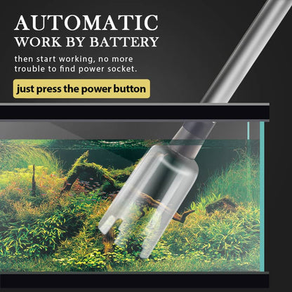 🐠 Electric Aquarium Gravel Cleaner – Battery-Powered Fish Tank Vacuum For Easier Cleaning 💧