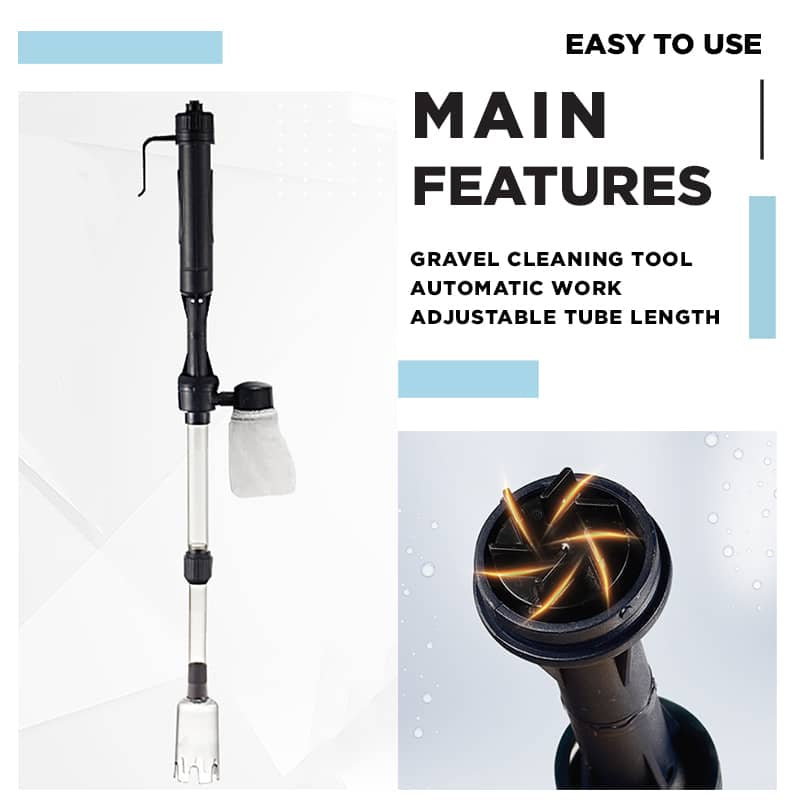 🐠 Electric Aquarium Gravel Cleaner – Battery-Powered Fish Tank Vacuum For Easier Cleaning 💧